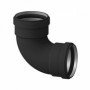 Curva 90 largo raggio alluminionero opaco f/f 080 b07qxchtyw