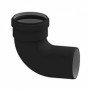 CURVA 90 LARGO RAGGIO ALLUMINIONERO OPACO M/F 100 B07QYF6PWZ