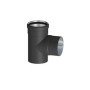 RACCORDO T 90 ALLUMINIO NERO OPACO F/F/M 100 B01KA7YUXU
