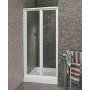 BOX DOCCIA EURO10 ED/4S PORTA SOFF. ANOD. LUC. + VETRO TRASP. MM.885-925