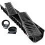 CANALETTA PP NERA 13X100 H.15CON GRIGLIA GHISA (2PZ) C250 B08XB8NS1Q