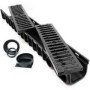 CANALETTA PP NERA 13X100 H.7,5CON GRIGLIA GHISA (2PZ) C250 B08X9SFW56