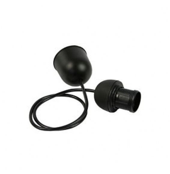 FANTON PENDEL CON PORTALAMPADA CAVO 80CM NERA 62971 B08X9Q913Z