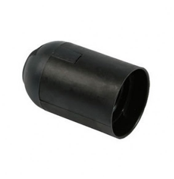 FANTON PORTALAMPADA E27 LISCIA NERA 62801 B00GTV3ULA