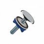Tappo copriforo cromato d.1/2  3034p
