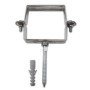 COLLARE ZINCATO QUADRATO CON TASSELLO TESTA DI MORO 100X100 B01LZJ8SIT