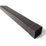 GRONDA PVC COLOR TESTA DI MORO D.100 QUADRA - PLUVIALE MT. 1