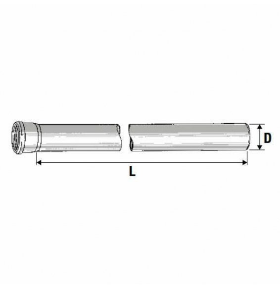 TUBO 1 BICCHIERE HTEM D.032 MM.0500 B08LQYP3ML