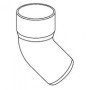 GRONDA PVC COLOR TESTA DI MORO D.080 TONDA - CURVA 45 B08LT88Q5W