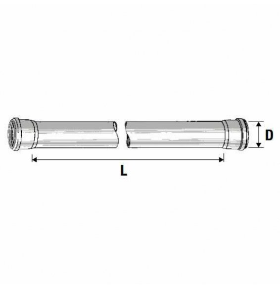 Tubo 2 bicchieri htdm d.110 mm.2000 b08lr2hzqy