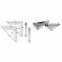 INOX DOPPIA PARETE ANGOLARI PERSUPPORTO MURALE D.080 B08XBH5DDF