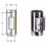Inox doppia parete aisi 316camera raccolta incombusti d.350/400 b08