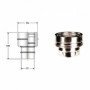 Inox doppia parete aisi 316giunzione mono doppia d.080/130 b08xb2bq