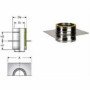 Inox doppia parete piastra con elemento diritto d.200 b08x9sgby2