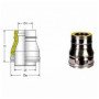 INOX DOPPIA PARETE AISI 316RACCORDO D.150/200F-130M B08X9YNPSC
