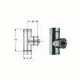 Inox mono parete aisi 316elemento di ispezione d.160
