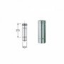 INOX MONO PARETE AISI 316TUBO L.333 D.100