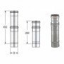 Inox mono parete aisi 316elemento telescopico d.130