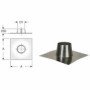 Inox mono parete aisi 316faldale per tetti piani d.130 in b08xb1k