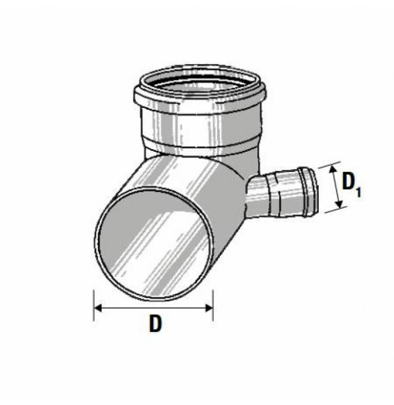 CURVA WC HTSB D.110 1 ATTACCO SINISTRO D.40 B07WR1QT8H