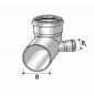 CURVA WC HTSB D.110 1 ATTACCO SINISTRO D.40 B07WR1QT8H