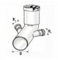 CURVA WC PROLUNGATA HTSBL D.1102 ATTACCHI D.40 B07WVQSNM9