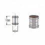 Inox mono parete aisi 316manicotto doppio f/f d.130 b09gxmzj66