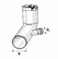 Curva wc prolungata htsbl d.0901 attacco sx d.40 b08lqyrch3