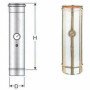 Inox mono parete aisi 316modulo rilevamento fumi d.220 in