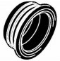 GIUNTO PER CURVA TECNICA D.30-32 IN GOMMA NERA B08LR9Y363