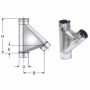 INOX MONO PARETE AISI 316RACCORDO A 135 BRAGA D.080