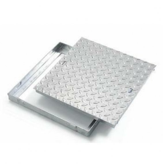 CHIUSINO LAMIERA CON TELAIO ACCIAIO ZINCATO 35X35 B08LT65DJX