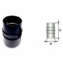 MANICOTTO M/M INOX NERO D.100