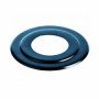 Rosone coprimuro d.235 grande inox nero d.080