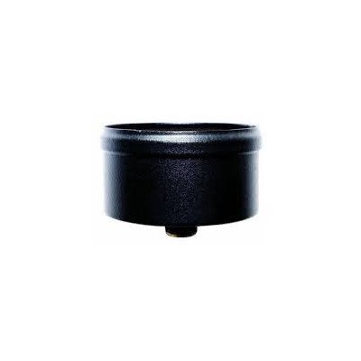 TAPPO CONDENSA CON DRENAGGIO INOX NERO D.100