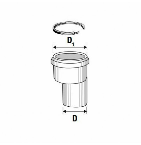 Riduzione eccentrica d.50/40 htrs b08lqyb8ft