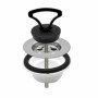 PILETTA LAVELLO INOX   SIMPLEX   CON TAPPO A MANIGLIA D.1  1/2 B08LV6WVW