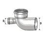 CURVA WC HTSB D.110 1 ATTACCO POSTERIORE D.40 B08LR32ZWD