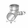 CURVA WC HTSB D.110 1 ATTACCO SINISTRO D.40 B07WR1QT8H