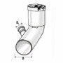 CURVA WC PROLUNGATA HTSBL D.0901 ATTACCO DX D.40 B08X8JFSNB
