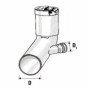 Curva wc prolungata htsbl d.0901 attacco sx d.40 b08lqyrch3