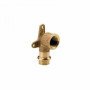 GOMITO FEMMINA CON FLANGIA IN BRONZO A PRESSARE GAS D.5X1/2   B07WH9FCYV