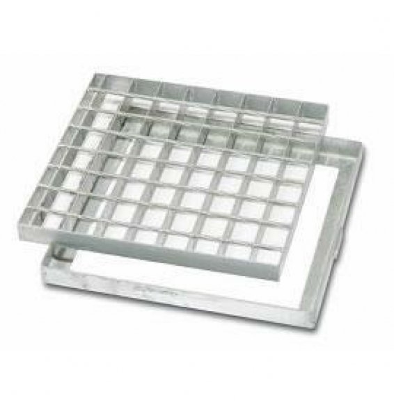 GRIGLIA ACCIAIO ZINCATO CON TELAIO 50X50 B07DPLDRZ3