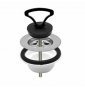 PILETTA LAVELLO INOX   SIMPLEX   CON TAPPO A MANIGLIA D.1  1/2 B08LV6WVW