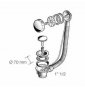 COLONNA AUTOMATICA VASCA CON SIFONE RIBASSATO LUX D750-S B08LVB53M4