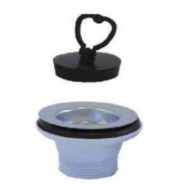 PILETTA LAVELLO PP 80X1  1/4 CON TAPPO MANIGLIA PILETTA LAVELLO PP 80X1  1/4 CON TAPPO MANIGLIA