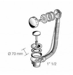 SIFONE VASCA SNODATO RIBALTABILE IN OTTONE CON USCITA A SALDARE B08LVC3K SIFONE VASCA SNODATO RIBALTABILE IN OTTONE CON USCITA A SALDARE B08LVC3K