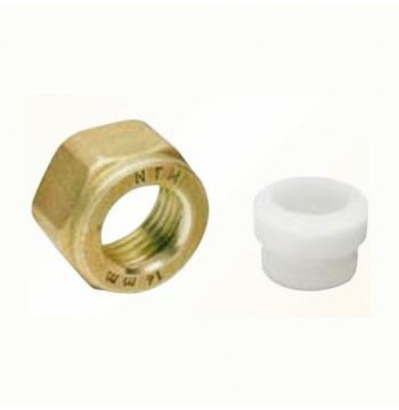 DADO + OGIVA PER TUBO RAME D.16X1/2   UNIKO B08M411775