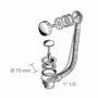 SIFONE VASCA SNODATO RIBALTABILE IN OTTONE CON USCITA A SALDARE B08LVC3K