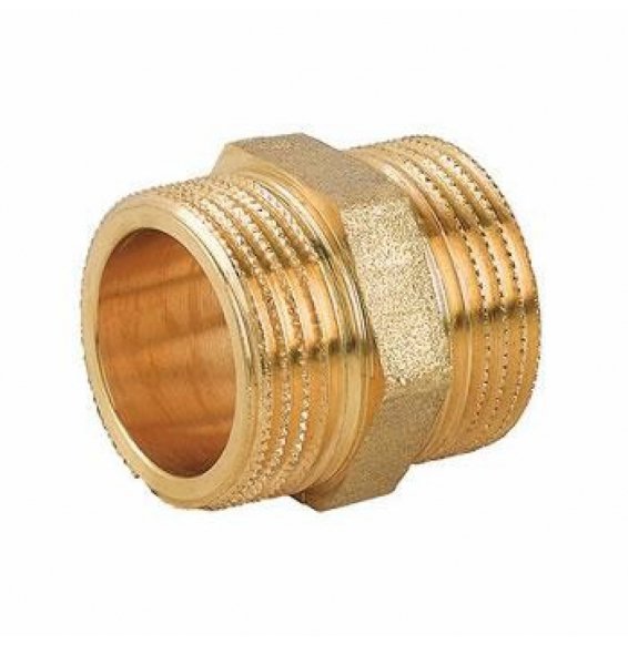 Nipplo doppio ottone d.3/8   b01cefn186